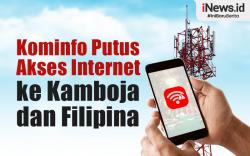 Infografis Kominfo Putus Akses Internet ke Kamboja dan Filipina