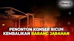 Videonya Viral, Penonton Konser Ricuh di Tangerang Kembalikan Barang Jarahan