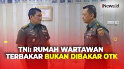 Respon TNI Usai Anggotanya Diduga Terlibat dalam Kebakaran Rumah Wartawan di Karo