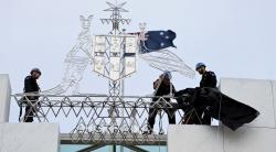 Demonstran Panjat Gedung Parlemen Australia, Serukan Pembebasan Palestina