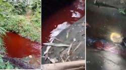 Heboh Air Sungai di Malang Mendadak Berwarna Merah, Warganet Minta Cek Lab
