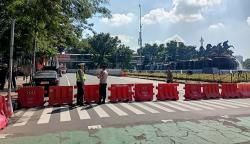 Demo Buruh di Patung Kuda Siang Ini, Arus Lalin Dialihkan