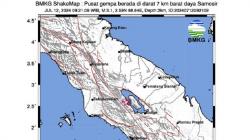 Gempa Terkini M3,1 Guncang Samosir, Berpusat di Darat<