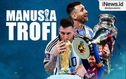 Infografis Lionel Messi Jadi Manusia dengan Trofi Terbanyak di Dunia
