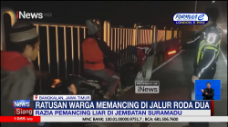 Warga Banyak Memancing di Atas Jembatan Suramadu, Polisi Gelar Patroli