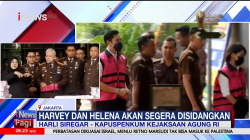 Kejagung Serahkan Tersangka Kasus Korupsi Timah Harvey Moeis dan Helena Lim ke Kejari Jaksel