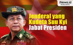Infografis Jenderal yang Kudeta Aung San Suu Kyi Jabat Presiden Myanmar