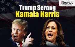 Infografis Trump Serang Kamala Harris