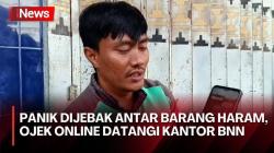 Ojek Online Mengaku Dijebak Polisi, Terima Orderan Antar Baju Bayi Tapi Isinya Barang Haram