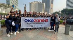 Kembali Gelar Kepengen Jogging, Komunitas Okezoners Pakai Outfit Hitam