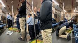 Viral Penumpang KRL Gelar Sholat Subuh Berjamaah di Dalam Kereta