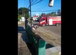 Viral Mobil Damkar Tabrak Polisi di Bone Bolango hingga Terpental 5 Meter<