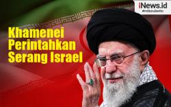 Infografis Khamenei Perintahkan Serang Israel