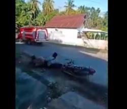 Kronologi Mobil Damkar Tabrak Pemotor Ternyata Intel Polisi di Bone Bolango<