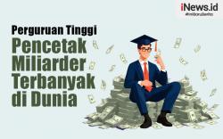 Infografis Daftar Perguruan Tinggi Pencetak Miliarder Terbanyak di Dunia