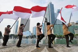 Catat! Ini Lokasi Kantong Parkir saat Kirab Bendera HUT ke-80 RI Hari Ini<