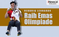 Infografis Veddriq Leonardo Atlet Panjat Tebing Raih Emas Olimpiade