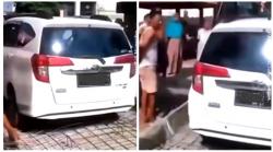 Viral Mobil Nekat Terobos Jalan Akan Dicor hingga Rangka Beton Rusak, Netizen Geram: Cor Aja Langsung<
