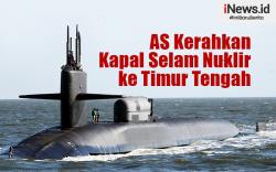 Infografis AS Segera Kerahkan Kapal Selam Nuklir ke Timur Tengah