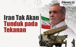 Infogafis Presiden Pezeshkian: Iran Tak Akan Tunduk pada Tekanan Luar!