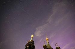 Penampakan Hujan Meteor di Langit Moskow