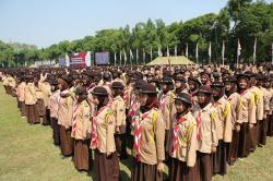 10.000 Angota Pramuka se-Indonesia Ikuti Peringatan Hari Pramuka 2024