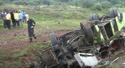 Bus Tabrak Banyak Mobil Lalu Masuk Selokan, 14 Orang Tewas 55 Luka-Luka