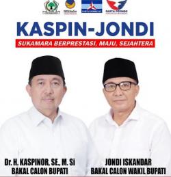 Diusung Perindo, Kaspin-Jondi Bakal Daftar ke KPU Sukamara 27 Agustus<