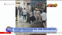 Atap Bangunan Pasar Prambanan Runtuh akibat Gempa Yogyakarta