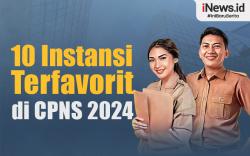 Infografis 10 Instansi Terfavorit di CPNS 2024