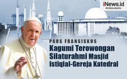 Infografis Paus Fransiskus Kagum dengan Terowongan Silaturahmi Masjid Istiqlal-Gereja Katedral 