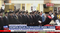 50 Anggota DPRD Makassar Resmi Dilantik, Legislator NasDem Ketua Sementara