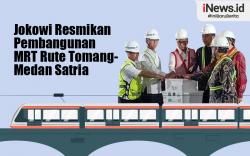 Infografis Jokowi Resmikan Pembangunan MRT Rute Tomang-Medan Satria