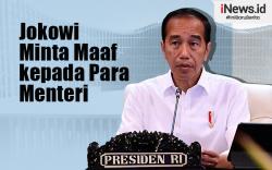 Infografis Jokowi Minta Maaf kepada Para Menteri