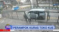 Detik-Detik Rampok Curi Barang dan Uang Toko Kue di Pulogadung 