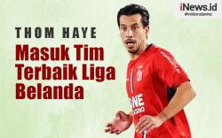 Infografis Thom Haye Masuk Tim Terbaik Liga Belanda 