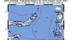 Gempa Hari Ini Magnitudo 5,1 Guncang Boltim, Terasa hingga Minahasa Tenggara<