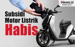 Infografis Subsidi Motor Listrik Habis, Harga Kembali Normal