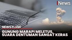 Gunung Marapi Kembali Erupsi, Kolom Abu Tebal Berwarna Kelabu ke Arah Barat Laut