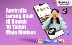 Infografis Australia akan Larang Anak di Bawah 16 Tahun Main Medsos