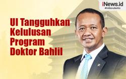 Infografis UI Tangguhkan Kelulusan Program Doktor Bahlil 