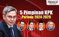 Infografis Daftar 5 Pimpinan KPK Periode 2024-2029