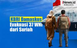 Infografis KBRI Damaskus Evakuasi 37 WNI dari Suriah