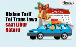 Infografis Diskon 10 Persen Tarif Tol Trans Jawa saat Libur Nataru