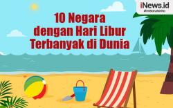Infografis 10 Negara dengan Hari Libur Terbanyak di Dunia