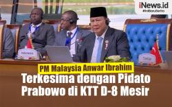 Infografis PM Malaysia Anwar Ibrahim Terkesima dengan Pidato Prabowo di KTT D-8 Mesir