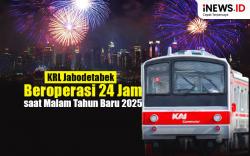 Infografis KRL Jabodetabek Beroperasi 24 Jam saat Malam Tahun Baru 2025