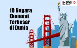 Infografis 10 Negara Ekonomi Terbesar di Dunia