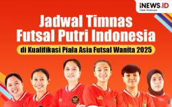 Infografis Jadwal Timnas Futsal Putri Indonesia di Kualifikasi Piala Asia Futsal Wanita 2025