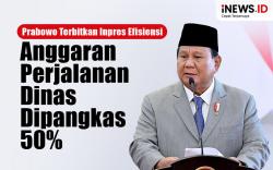 Infografis Prabowo Terbitkan Inpres Efisiensi, Anggaran Perjalanan Dinas Dipangkas 50 Persen